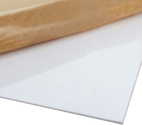 Heyiarbeit 16.54" x 11.69" White Acrylic Sheet Cast Plexiglass Plastic Sheet 0.08" Thick, for Lamps, Construction, Handicrafts, Model Making and Hobby Use in Saudi Arabia