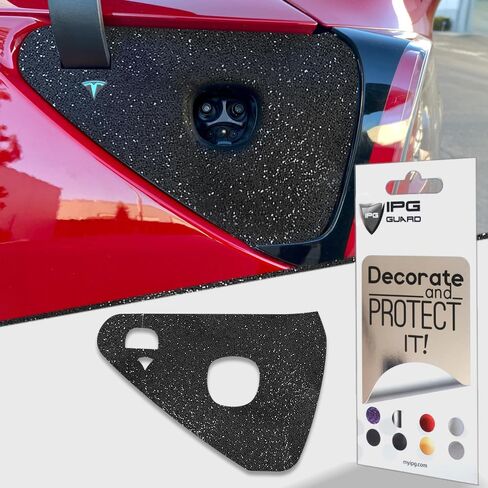 IPG for Tesla Model 3 - Model Y Charge Port 2021-23 Wrap Decals Stickers - Emblem Do it Yourself Stickers Set Personalize Your Model 3-Y (Black Carbon Fiber) in Saudi Arabia