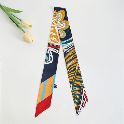 8 Pack Purse Scarf for Bags Silk Head Scarf for Hair Handbag Women Scarfs Band Hair Neck Scarves Fashion Gifts,18-2 in Kuwait