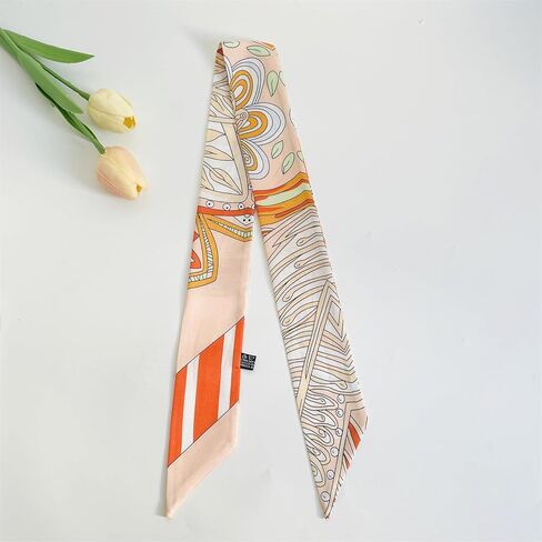 8 Pack Purse Scarf for Bags Silk Head Scarf for Hair Handbag Women Scarfs Band Hair Neck Scarves Fashion Gifts,18-2 in Kuwait