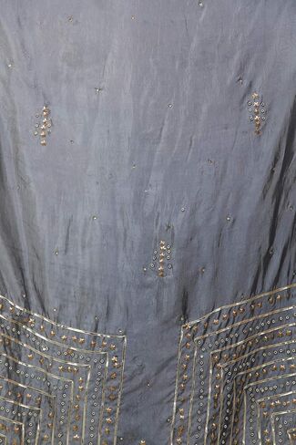 Silk Dupatta From Amritsar with Gota Patti, Floral Beads and Velvet Tassels on Edges in Saudi Arabia