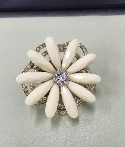 Exaggerated Flower Statement Ring for Women Girls Gold Plated Colorful CZ Rhinestone Birthstone Big Cherry Blossom Petals Finger Rings Fashion Art Deco Jewelry Gift for Christmas Festival Cocktail Party in Saudi Arabia