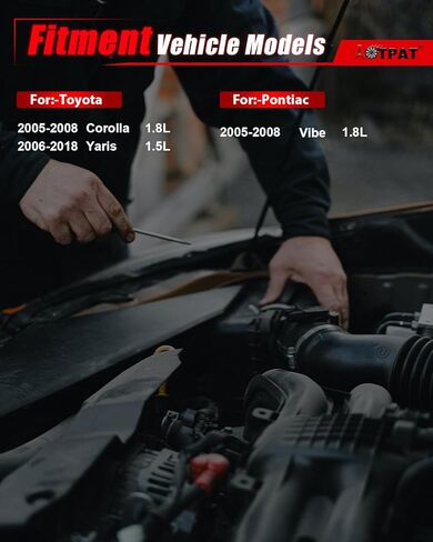 Fuel Injectors Fits for:-Toyota 2005-2008 Corolla 1.8L, 2006-2018 Yaris 1.5L for:-Pontiac 2005-2008 Vibe 1.8L 4PCS OE#23250-0D050 FJ847 in Saudi Arabia