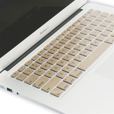 Se7enline متوافق مع MacBook Air 13 بوصة وMacBook Pro 13 بوصة 15 بوصة 17 بوصة غطاء حماية للوحة المفاتيح A1369، A1466،A1502، A1425،A1278، A1398،A1286 2010/2011/2012/2013/2014/2015/2016، ذهبي in Kuwait
