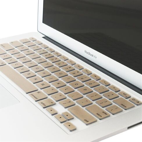 Se7enline متوافق مع MacBook Air 13 بوصة وMacBook Pro 13 بوصة 15 بوصة 17 بوصة غطاء حماية للوحة المفاتيح A1369، A1466،A1502، A1425،A1278، A1398،A1286 2010/2011/2012/2013/2014/2015/2016، ذهبي in Kuwait