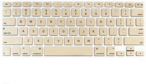 Se7enline متوافق مع MacBook Air 13 بوصة وMacBook Pro 13 بوصة 15 بوصة 17 بوصة غطاء حماية للوحة المفاتيح A1369، A1466،A1502، A1425،A1278، A1398،A1286 2010/2011/2012/2013/2014/2015/2016، ذهبي in Kuwait
