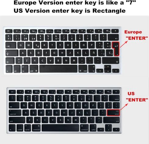 Se7enline متوافق مع MacBook Air 13 بوصة وMacBook Pro 13 بوصة 15 بوصة 17 بوصة غطاء حماية للوحة المفاتيح A1369، A1466،A1502، A1425،A1278، A1398،A1286 2010/2011/2012/2013/2014/2015/2016، ذهبي in Kuwait