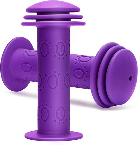 Bike Handle Grips - Non-Slip Rubber Bicycle Handlebar Grips for Kids Girls Boys Bikes, Mountain Bikes, Road Bikes, Beach Cruiser Bikes, Scooters (Purple) in Saudi Arabia
