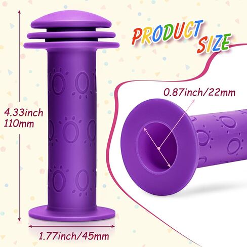 Bike Handle Grips - Non-Slip Rubber Bicycle Handlebar Grips for Kids Girls Boys Bikes, Mountain Bikes, Road Bikes, Beach Cruiser Bikes, Scooters (Purple) in Saudi Arabia
