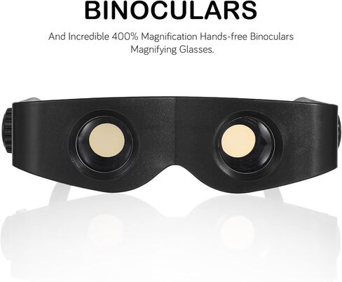 نظارات مجهر بدون استخدام اليدين مجهر تكبير 400% لصيد الأسماك ومشاهدة الطيور والرياضة والحفلات الموسيقية والمسرح والأوبرا والتلفزيون ورؤية المعالم ونظارات الأوبرا بدون استخدام اليدين in Kuwait