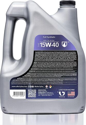 Ultra1Plus™ SAE 15W-40 Full Synthetic Heavy-Duty Motor Oil, API CK-4/SN - Diesel Engine Oil in Saudi Arabia