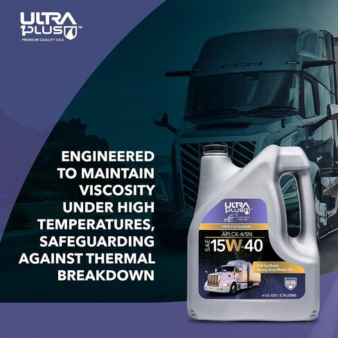 Ultra1Plus™ SAE 15W-40 Full Synthetic Heavy-Duty Motor Oil, API CK-4/SN - Diesel Engine Oil in Saudi Arabia