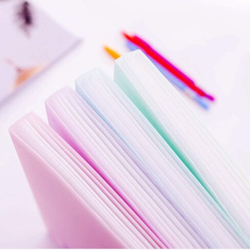 مجلد ملفات 5 جيوب - حرف وحيد القرن لطيف A4 أكورديون موسع ملف ورقي لتنظيم المستندات مع غطاء (وردي) in Kuwait