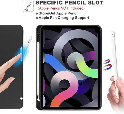 حافظة لوحة مفاتيح لجهاز iPad Pro 11 بوصة (الجيل الرابع 2022)، حافظة iPad Air الجيل الخامس/الرابع مع لوحة مفاتيح، حافظة لوحة مفاتيح لجهاز iPad Pro 11 بوصة 2021 (الجيل الثالث)/الجيل الثاني/الأول - لوحة مفاتيح لاسلكية - حامل أقلام مدمج in Kuwait