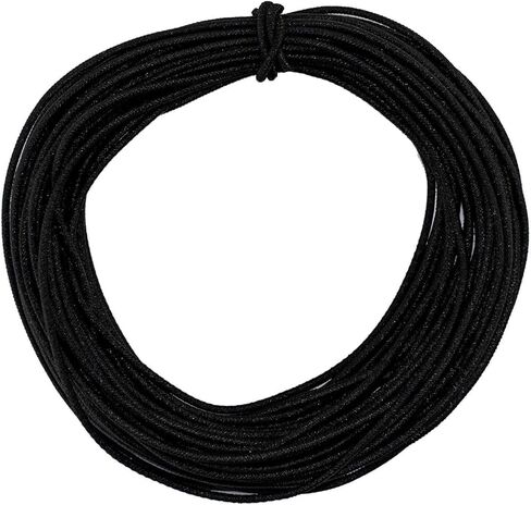 SGT KNOTS Diamond Grip Black Bungee Cord - 100% Stretch Elastic Cord and Absorbent Bungee Shock Cord for Camping, Kayak Deck, Crafting (1/2" x 10ft) in Kuwait