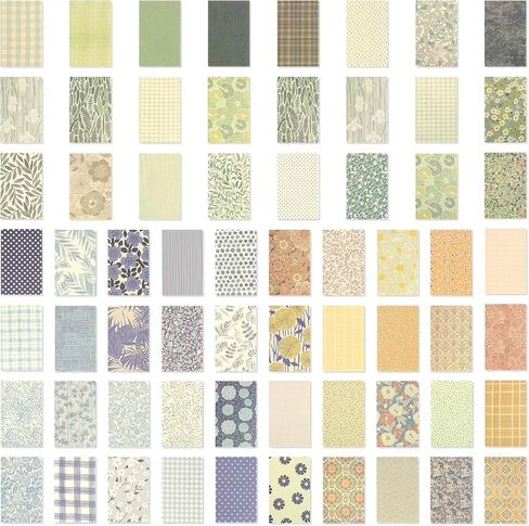 180 Sheets Vintage Flower Scrapbooking Paper 5.1 x 3.2 Inches Decorative Plant Paper Stickers Aesthetic Scrapbook Paper for Journaling DIY Craft Embellishment in Saudi Arabia