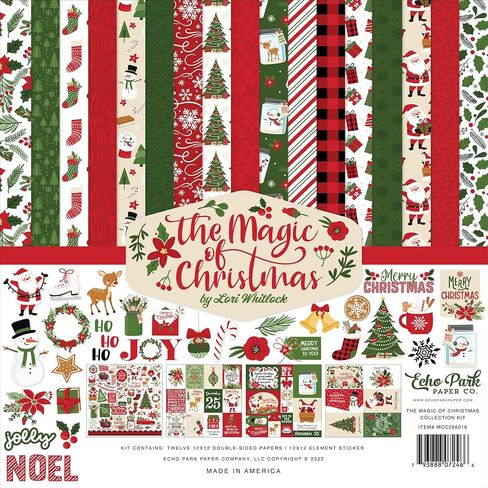 ECHO PARK PAPER COMPANY Magic of Christmas Echo Park Collection Kit 12"X12" in Saudi Arabia