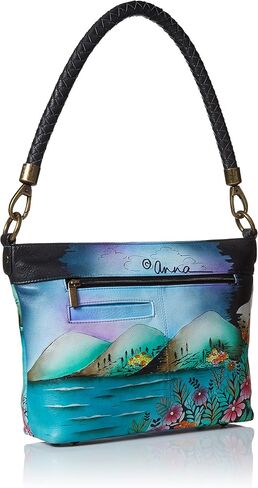 Anna by Anuschka Women’s Hand Painted Genuine Leather Shoulder Hobo in Saudi Arabia