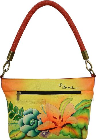 Anna by Anuschka Women’s Hand Painted Genuine Leather Shoulder Hobo in Saudi Arabia