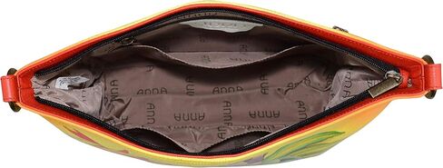 Anna by Anuschka Women’s Hand Painted Genuine Leather Shoulder Hobo in Saudi Arabia