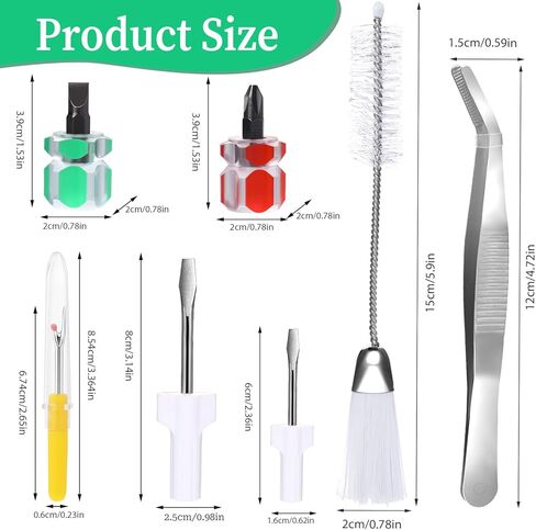 8 Pcs Sewing Machine Repair Kit Machine Sewing Cleaning Tools includeTweezers Brush Screwdrivers Seam Rippers, Sewing Machine Accessories Sewing Tools in Saudi Arabia