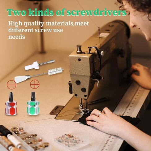 8 Pcs Sewing Machine Repair Kit Machine Sewing Cleaning Tools includeTweezers Brush Screwdrivers Seam Rippers, Sewing Machine Accessories Sewing Tools in Saudi Arabia