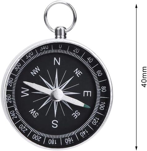 3 Pack Compass Hiking Survival Aluminum Alloy G44 Lightweight Keychain Portable Mini Outdoor Camping Wild Navigation Instrument Pocket Pointing Guide Tool Emergency Travel Kids in Saudi Arabia