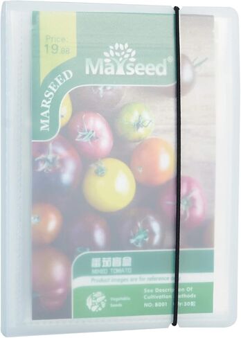 4’’x 6’’ Clear Pocket Garden Seed Storage Keeper Packet Organizer Holder 40 Sheet Protector Binder Book in Saudi Arabia