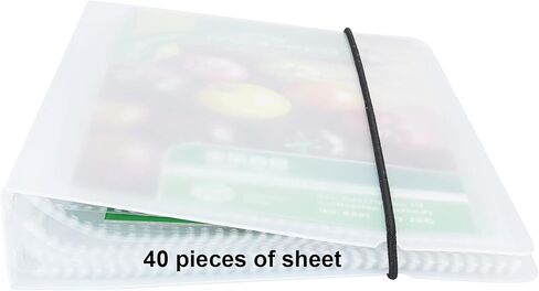4’’x 6’’ Clear Pocket Garden Seed Storage Keeper Packet Organizer Holder 40 Sheet Protector Binder Book in Saudi Arabia