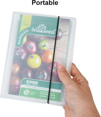 4’’x 6’’ Clear Pocket Garden Seed Storage Keeper Packet Organizer Holder 40 Sheet Protector Binder Book in Saudi Arabia