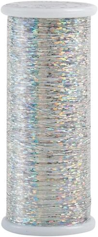 Superior Threads Glitter Shiny Metallic Sewing Thread for Embroidery Quilting and Decorative Stitching - 400 Yard Spool (Silver) in Saudi Arabia