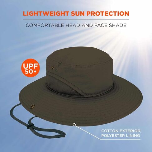 قبعة Ergodyne Chill Its 8936 خفيفة الوزن مع لوحة شبكية مسامية، حماية من أشعة الشمس بعامل حماية من أشعة الشمس 50+ زيتوني كبير/كبير جدًا in Kuwait