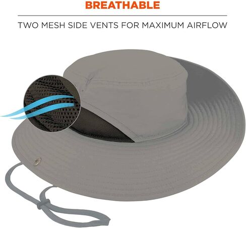 قبعة Ergodyne Chill Its 8936 خفيفة الوزن مع لوحة شبكية مسامية، حماية من أشعة الشمس بعامل حماية من أشعة الشمس 50+ زيتوني كبير/كبير جدًا in Kuwait