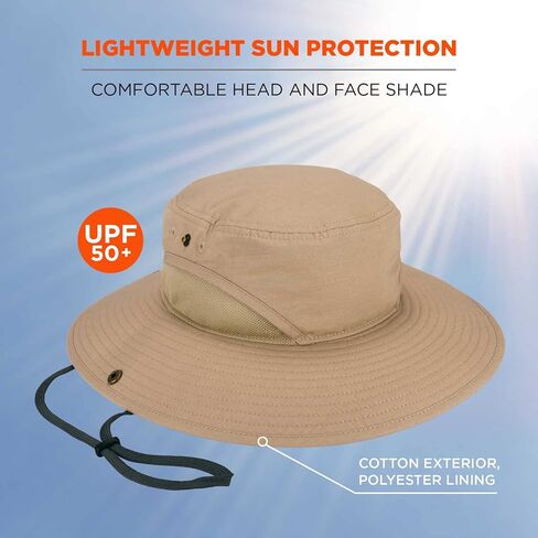 Ergodyne Chill Its 8936 Lightweight Ranger Hat with Breathable Mesh Paneling, UPF 50+ Sun Protection Olive Large/ Extra Large in Saudi Arabia