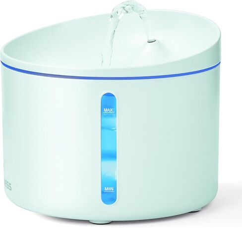 DOGNESS Pet Water Fountain with Filter, Keep Water Fresh Automatic 3.2L Large Capacity Ultra Silent Removable Fresh Water Dispenser for Dogs, Cats, Birds (3.2L Green) in Kuwait