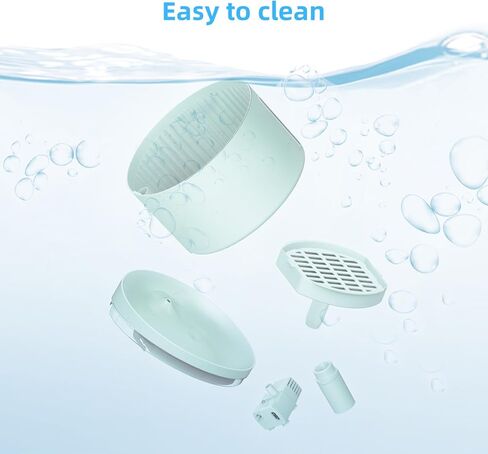 DOGNESS Pet Water Fountain with Filter, Keep Water Fresh Automatic 3.2L Large Capacity Ultra Silent Removable Fresh Water Dispenser for Dogs, Cats, Birds (3.2L Green) in Kuwait