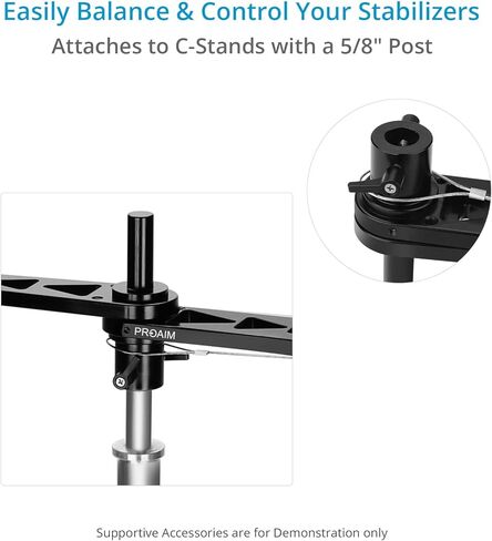 PROAIM Universal ST-Docking/Balance Bracket for Handheld Camera Stabilizers up to 25kg/55lb. Mount to C-Stands w 5/8" Post in Saudi Arabia