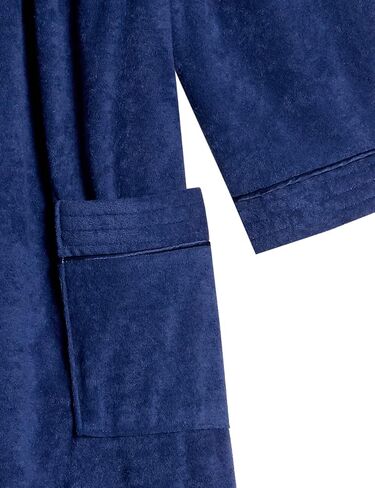 AmeriMark Women Full-Length Snap Front Terrycloth Long Bathrobe – Loose Absorbent Full-Coverage Plush Long Ankle Bath Robe in Saudi Arabia