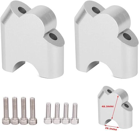 Motorcycle Handlebar Riser Clamp,CNC Aluminum Alloy Motorcycle Handlebar Height - Raised 45mm for CRF1000L Africa Twin ABS/DCT 2016 2017 in Saudi Arabia