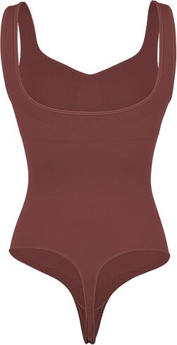 OMAKGI Women Seamless Tummy Control Shapewear Sculpting Thong Bodysuits Sleeveless Body Shaper in Saudi Arabia