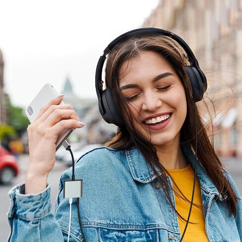 Coolden USB C to 3.5mm Headphone and Charger Adapter, 2-in-1 Type C to AUX Adapter, USB C Dongle Headphone Jack for iPhone 15/Samsung S23 Ultra/S22 Ultra/Pixel 5/iPad Pro/MacBook in Kuwait