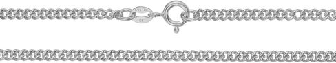 14K Gold or White Gold Filled Bracelet, Anklet, or Ankle Chain, 2.5mm Curb or Cuban Link Chain for Women and Men, Made in Italy, Tarnish-Free, Waterproof, and Beach-Ready, Sizes 7"-11" in Saudi Arabia