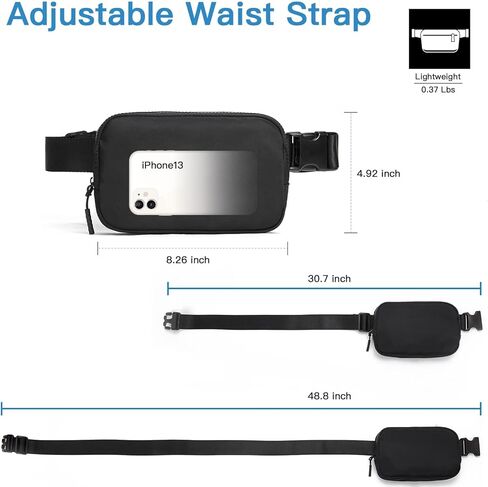 حقيبة حزام تيلينا للنساء والرجال 2 جيب بسحاب و4 جيوب بسحاب in Kuwait