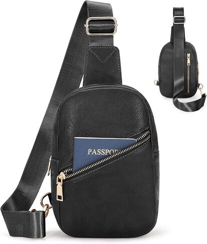 حقيبة حبال صغيرة للنساء من الجلد عبر الجسم، حقيبة فاني مضادة للسرقة، حقيبة صدر للسفر in Kuwait
