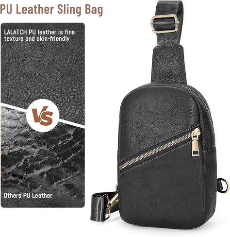 حقيبة حبال صغيرة للنساء من الجلد عبر الجسم، حقيبة فاني مضادة للسرقة، حقيبة صدر للسفر in Kuwait