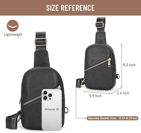 حقيبة حبال صغيرة للنساء من الجلد عبر الجسم، حقيبة فاني مضادة للسرقة، حقيبة صدر للسفر in Kuwait