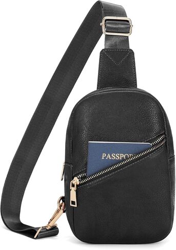 حقيبة حبال صغيرة للنساء من الجلد عبر الجسم، حقيبة فاني مضادة للسرقة، حقيبة صدر للسفر in Kuwait