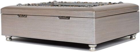 Cottage Garden You Make The World Special Brushed Silvertone Jewelry Music Box Plays Wonderful World in Saudi Arabia