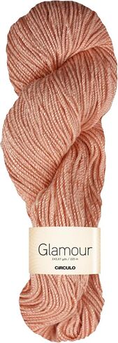 خيوط CIRCULO Glamour، 244 ياردة / 3.52 أونصة من القطن والفسكوز، مزيج فاخر للموضة والراحة، وزن رياضي #2، اللون 8990 - أسود in Saudi Arabia