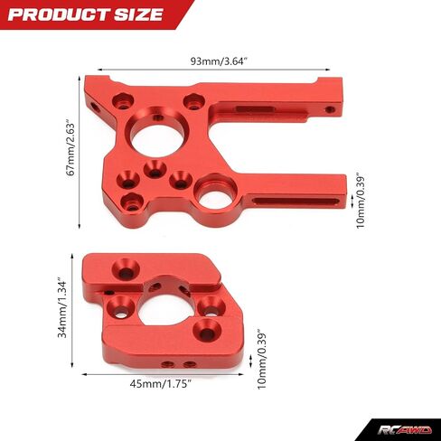 RCAWD سبيكة جهاز تثبيت المحرك لوحة المحرك ل Arrma 1/5 Kraton 8S BLX Outcast 8S BLX RTR EXB الأسطوانة ترقية أجزاء in Saudi Arabia